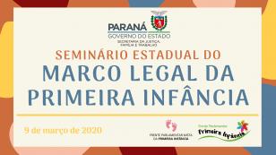 Banner Semirario Estadual Marco Legal da Primeira Infância