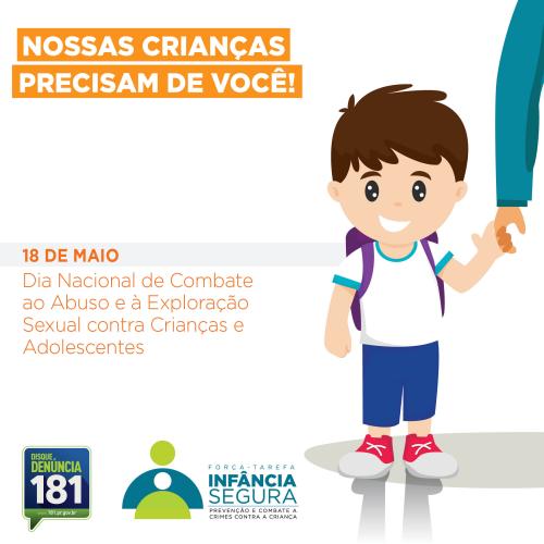 18 de maio tem ações em todo o estado