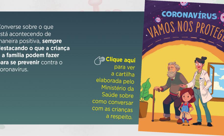 Secretaria de Justiça, Família e Trabalho lança cartilha com cuidados com as crianças durante a pandemia